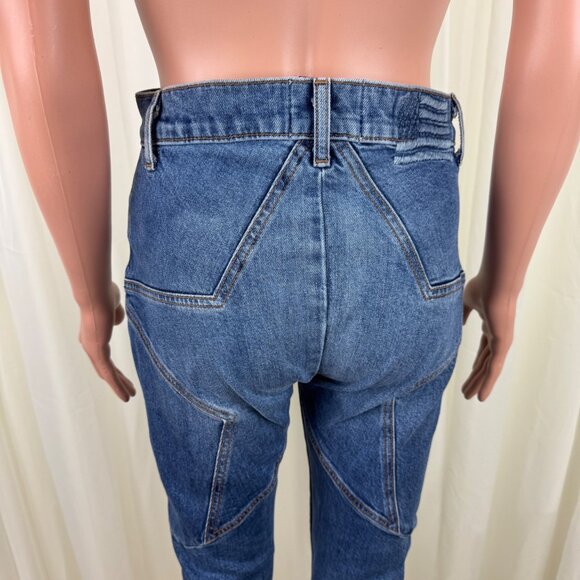 Revice Denim Venus Star Butt High Waist Crop Skinny Jeans Medium Wash Blue Sz 27 - Picture 13 of 14